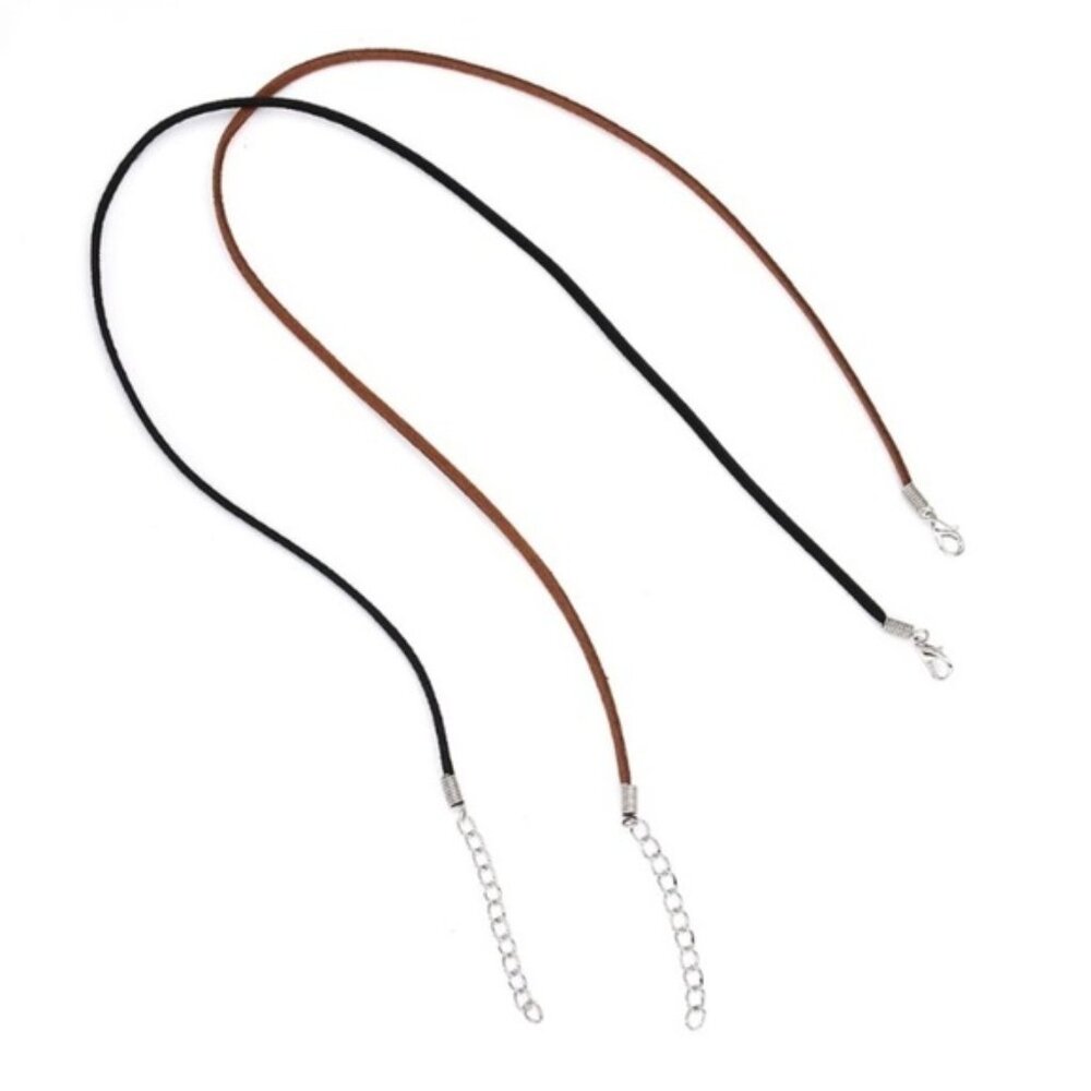 🔴 5 for $10 ONE BROWN Suede Leather Cord Necklace